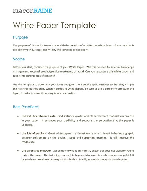 White Paper Example Guide