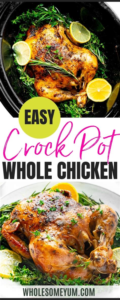 Whole Chicken In A Crock Pot Wholesome Yum Whole Chicken In A Crock Pot Wholesome Yum