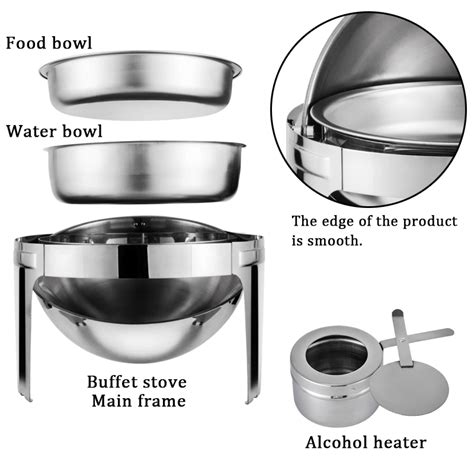 Wholesale Round Chafing Dish Set With Soup Pot Stainless Steel Yongyu Wholesale Round Chafing Dish Set With Soup Pot Stainless Steel Yongyu