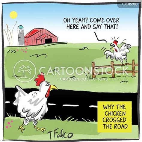 Why Did The Chicken Cross The Road Cartoons And Comics Funny Pictures Why Did The Chicken Cross The Road Cartoons And Comics Funny Pictures