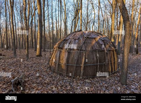 Wigwam At Blandford Nature Center Grand Rapids Michigan Usa Stock Wigwam At Blandford Nature Center Grand Rapids Michigan Usa Stock