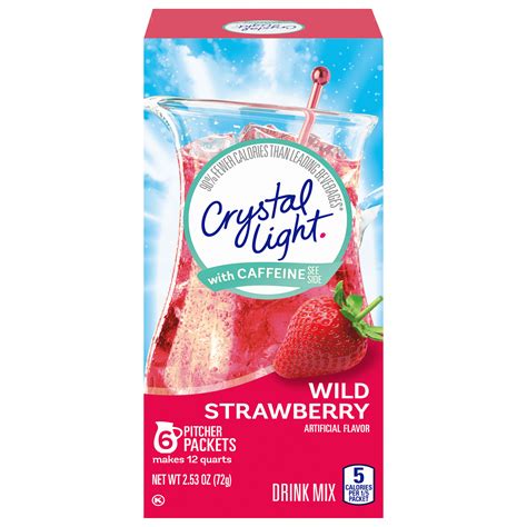 Wild Strawberry Artificially Flavored Powdered Drink Mix With Caffeine