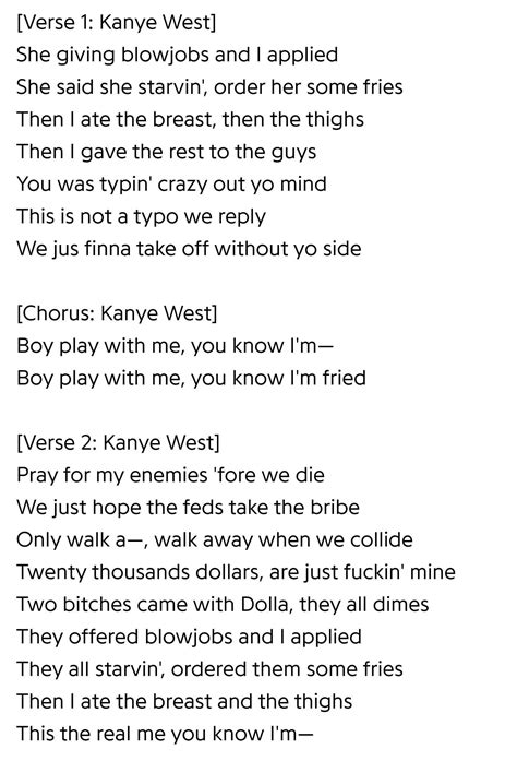 Wildest Lyrics Since Xtcy R Goodasssub