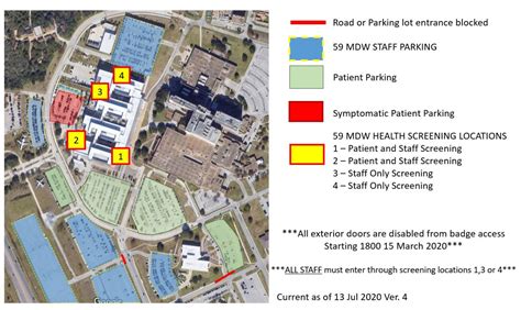 Wilford Hall Updates Entry Points Changes Covid Drive Thru Screening