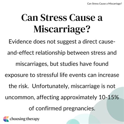 Will Stress Cause Miscarriage
