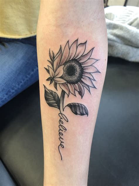 Wilting Sunflower Tattoos