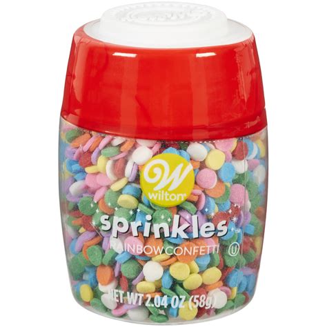 Wilton Bright And Colorful Rainbow Confetti Sprinkles 2 04 Oz Wilton Bright And Colorful Rainbow Confetti Sprinkles 2 04 Oz