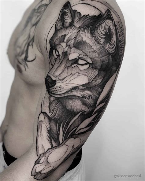 Wolf Tattoo Sleeve