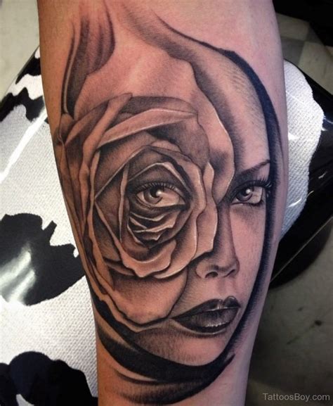 Woman Face With Rose Tattoo Meaning At Robert Leverett Blog