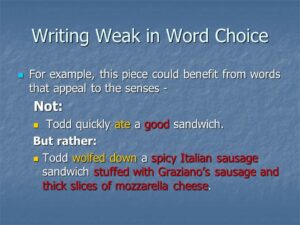 5 Tips Word Choice