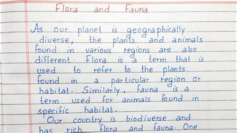 Write A Short Essay On Flora And Fauna Essay Writing English Youtube Write A Short Essay On Flora And Fauna Essay Writing English Youtube