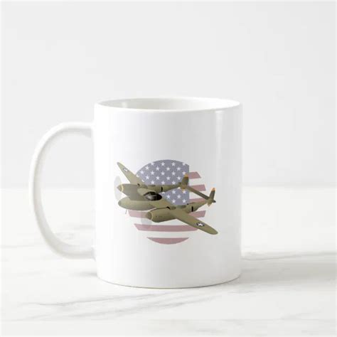 Ww2 P 38 Lightning Airplane Coffee Mug Zazzle