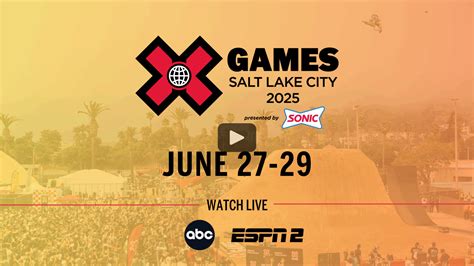 X Games Salt Lake City 2025 Competition Begins Friday In Prime Time On