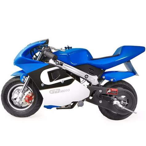Xtremepowerus High Performance Mini Motorcycle 4 Stroke 40Cc Blue White Pocket Mini Bike 99701 The Home Depot Xtremepowerus High Performance Mini Motorcycle 4 Stroke 40Cc Blue White Pocket Mini Bike 99701 The Home Depot