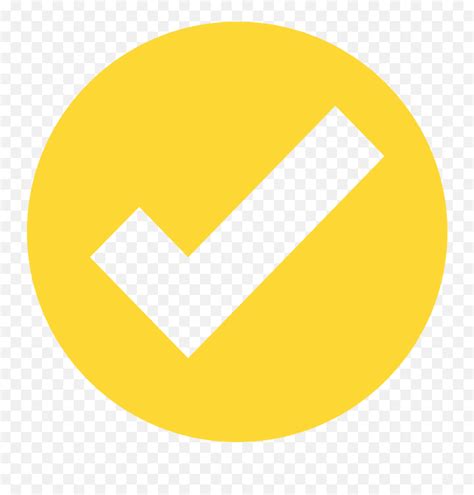 Yellow Check Mark Circle