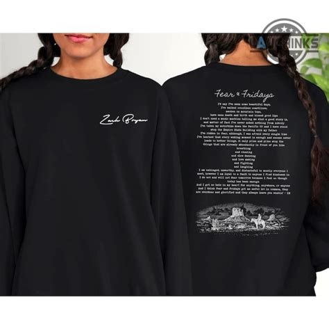 Zach Bryan Fear And Friday Sweatshirt Tshirt Hoodie I Do Not And Will Not Fear Tomorrow Album Lyrics Shirts Zach Bryan Crewneck Country Music Graphic Tee New Huge Christmas Deals 2025 Laughinks