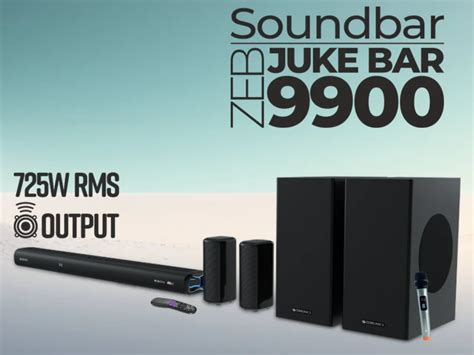 Zebronics New Launch Juke Bar 9900 Dolby Atmos Soundbar Specifications