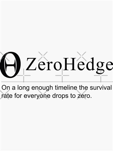 Zerohedge Logo And Text Poster