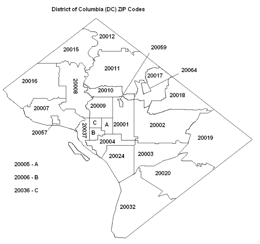 DC Zip Code Guide