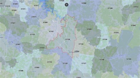 Zip Code Murfreesboro Tennessee