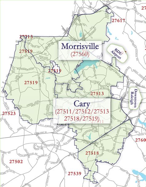 Zip Codes In Cary