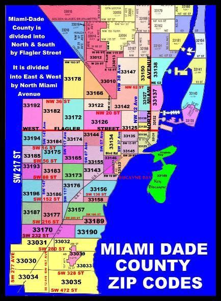 Zip Codes In Miami Dade County Florida