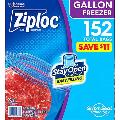Ziploc Bags Gallon Freezer