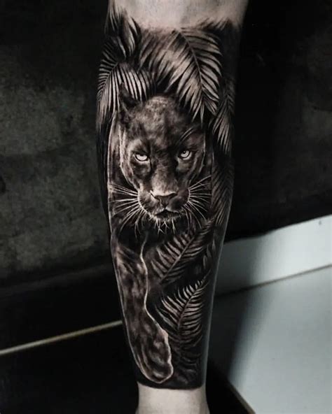 Zwarte Panter Tattoos Black Panther Animal Tattoo Design